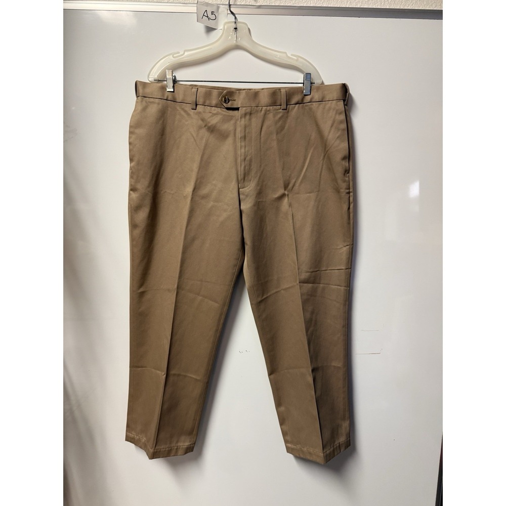 Perry Ellis‎ Portfolio Pants Mens 40x29 Brown Khaki Cotton Dress Chino Slacks